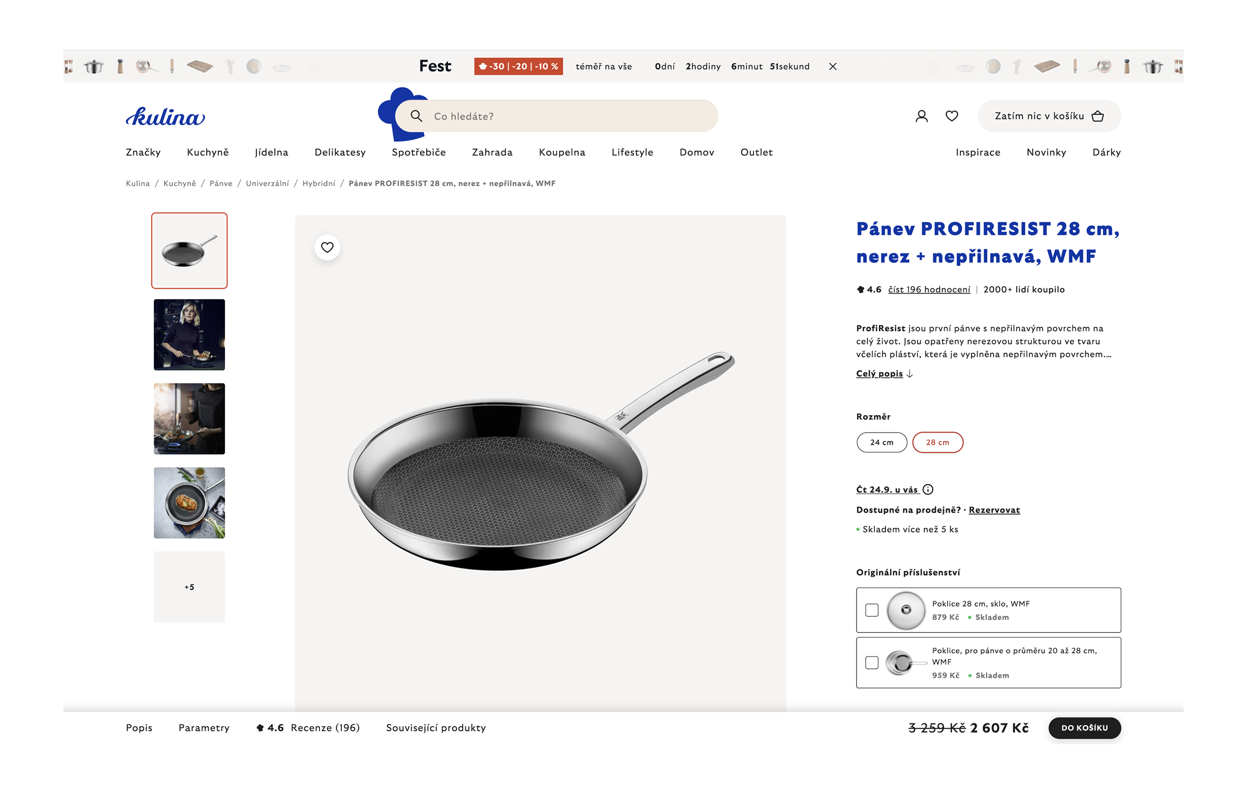 Screenshot webu kulina.cz